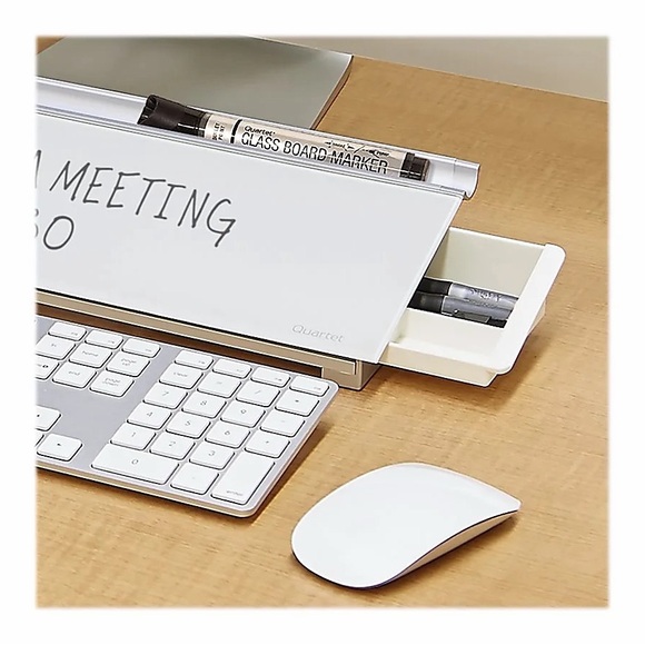 Glass Desktop Dry Erase Board Desk Note Pad Laptop Office iMac MacBook Organizer - Picture 11 of 17